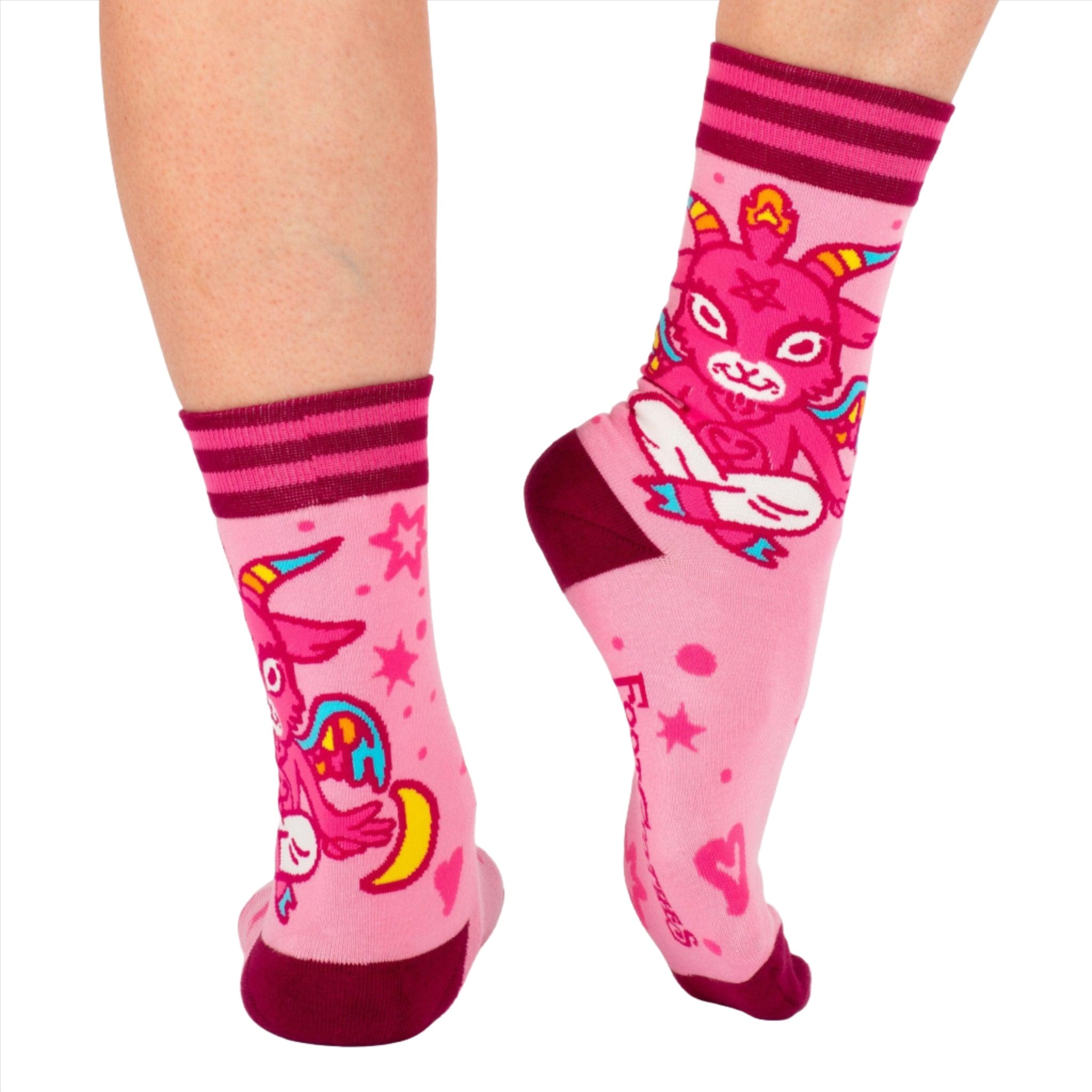 Cute Baphomet Goat Crew Socks | FootClothes | Socks | 0601