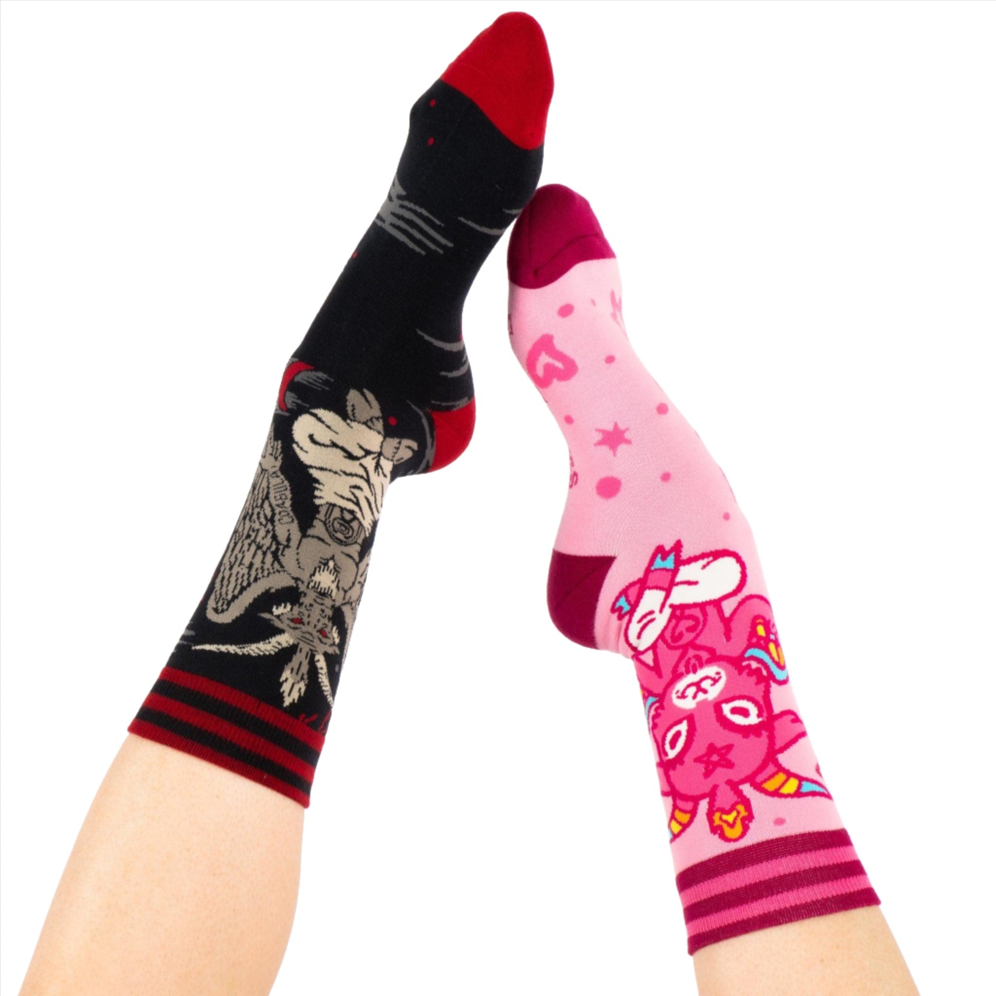 Cute Baphomet Goat Crew Socks | FootClothes | Socks | 0601