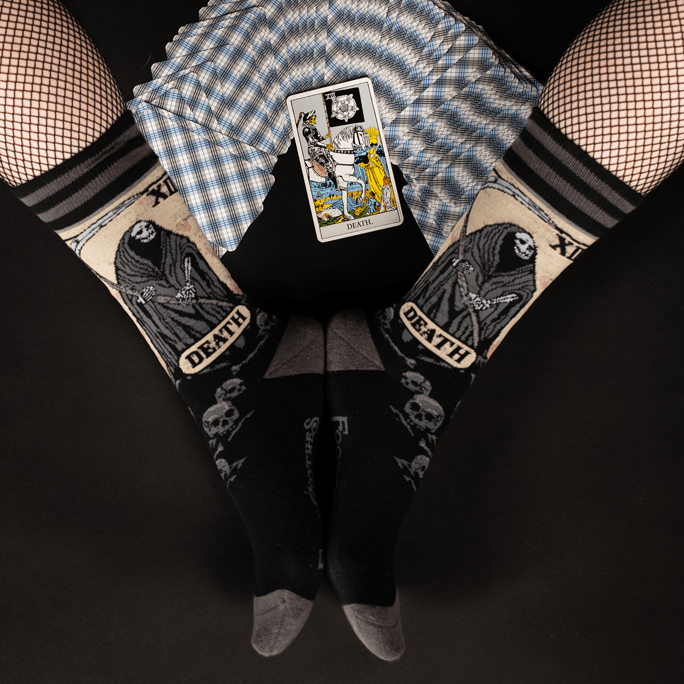 Death Tarot Card Crew Socks | FootClothes | Socks | 0302