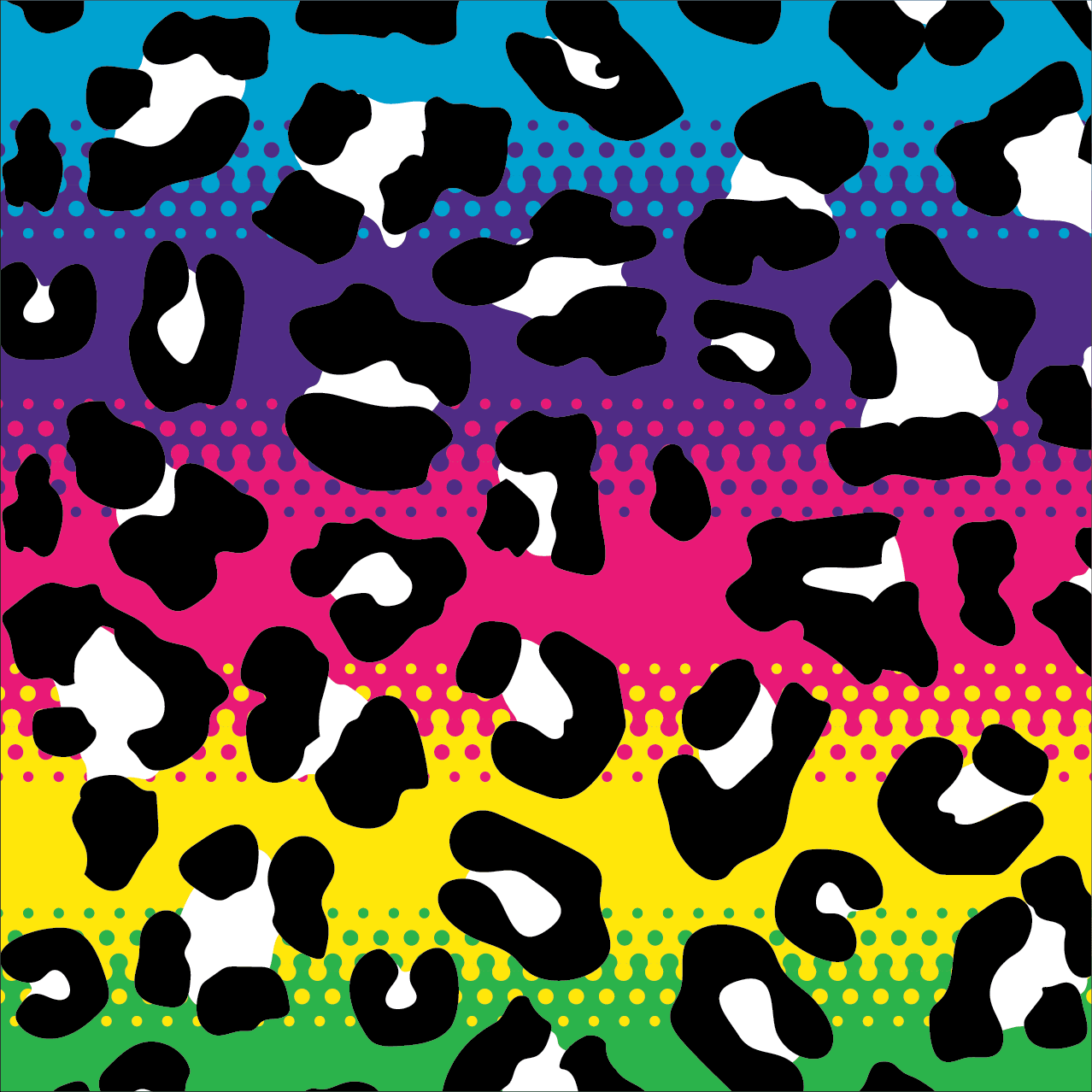 PREORDER Rainbow Leopard Print Ankle Socks - FootClothes